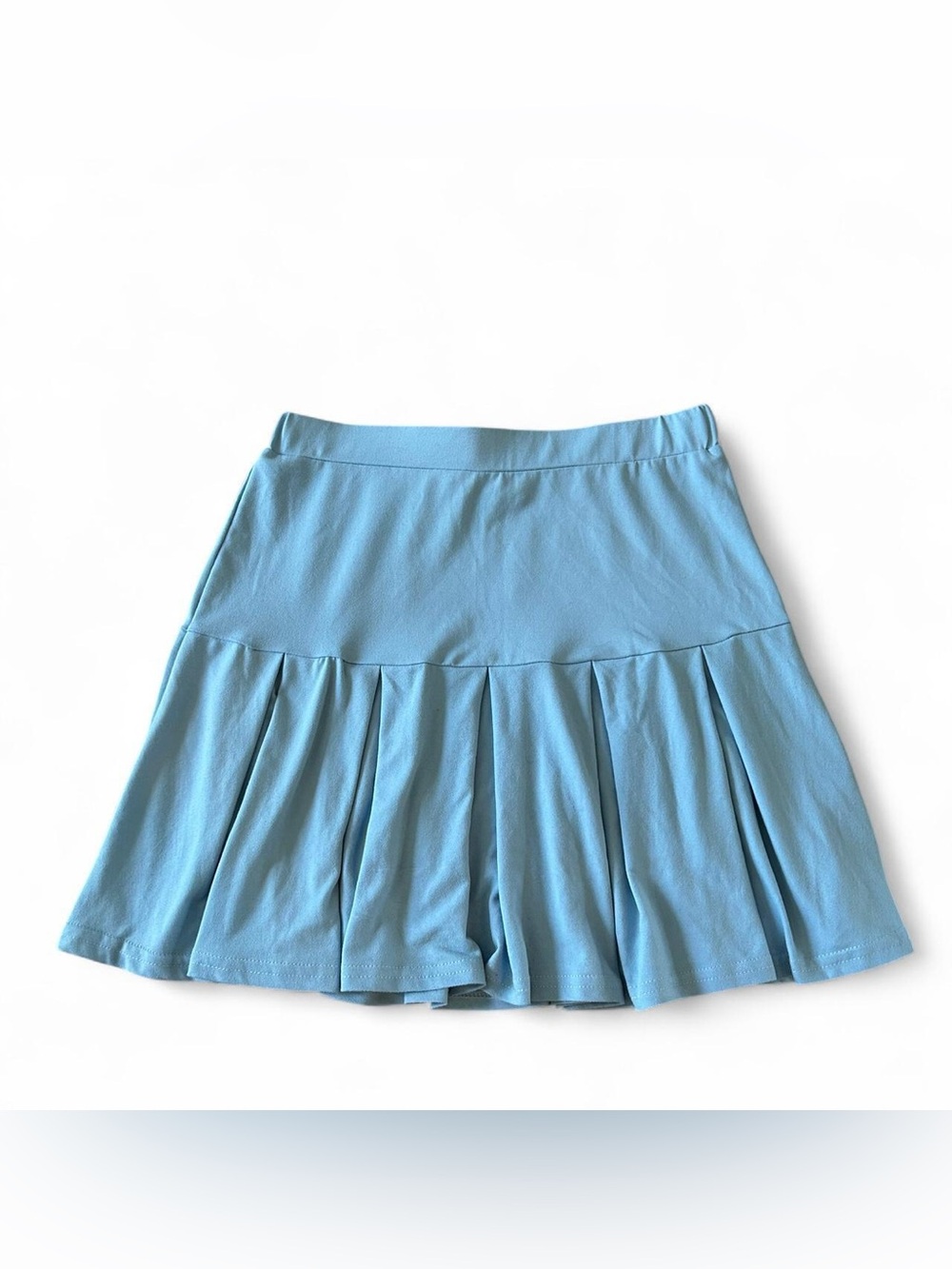 Light Blue Pleated Tennis Skort